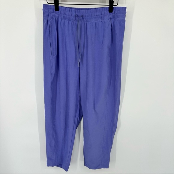 Athleta Women 6 Arrival Pants Ankle Straight Leg Adonis Blue Purple Travel 25” - Picture 1 of 12